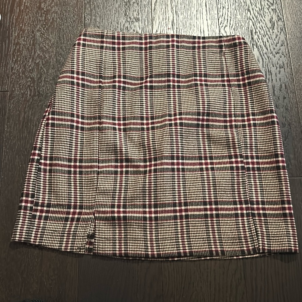 new plaid mini skirt